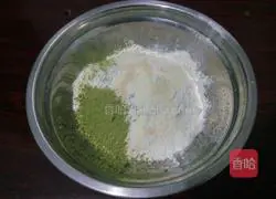 Illustration of how to make matcha cakes 1