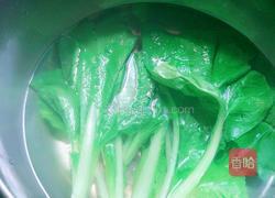 浇汁毛白菜的做法图解4