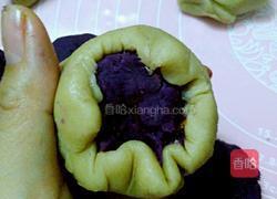 紫薯肉松蛋黄酥的做法图解15