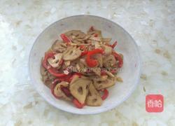辣椒炒藕的做法图解6