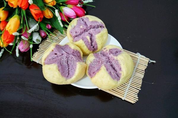 南瓜紫薯开花馒头