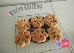 梅花型豆沙面包(面包机版）的做法图解7