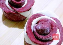 双色玫瑰花馒头的做法图解18