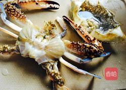 姜葱爆炒大花蟹的做法图解3