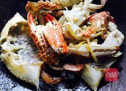 姜葱爆炒大花蟹的做法图解7