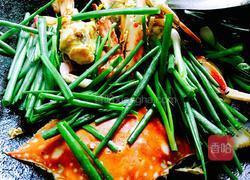 姜葱爆炒大花蟹的做法图解8