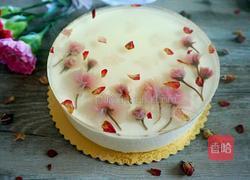 樱花镜面芝士蛋糕的做法图解17