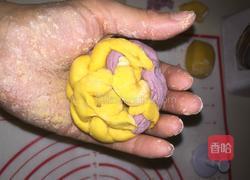 彩色绣球馒头的做法图解10