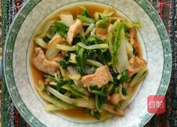 肉炒小白菜的做法图解7