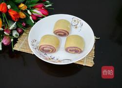 南瓜紫薯卷的做法图解13