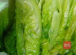 蒜香生菜的做法图解5