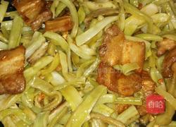 贡菜炒五花肉的做法图解5