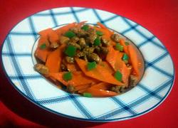 胡萝卜炒鸡丁