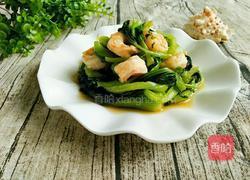 虾仁油菜的做法图解11