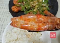 青椒耗油虾的做法图解6
