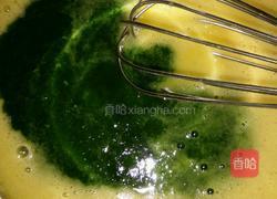 菜心汁蛋糕卷的做法图解3