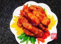 彩椒茄汁排条的做法图解16