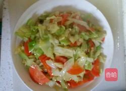 清炒圆白菜的做法图解3