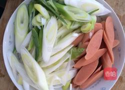 大葱火腿伴侣的做法图解2