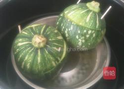 百合枸杞南瓜盅的做法图解4