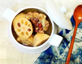 莲藕红豆骨头汤[图]