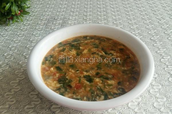 菠菜拌汤