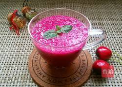 鲜榨红心火龙果的做法图解4