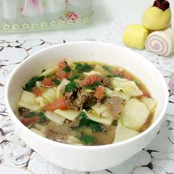 羊肉汆面片的做法[图]