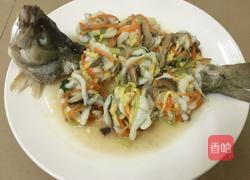 绣球鲈鱼的做法图解17