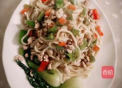 青红椒炒面的做法图解7