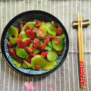 莴苣炒香肠