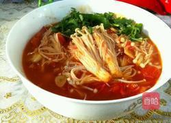 蕃茄金针菇的做法图解6