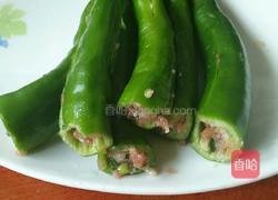 肉末虎皮青椒的做法图解4