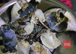 香辣梭子蟹炒年糕的做法图解2