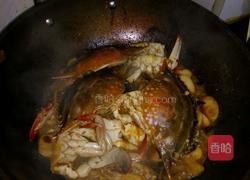 香辣梭子蟹炒年糕的做法图解5