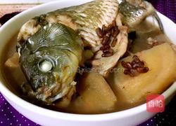 赤小豆粉葛鲫鱼汤的做法图解5