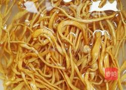 虫草肉丝炒的做法图解1