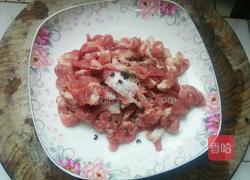 青椒茭白肉丝的做法图解5