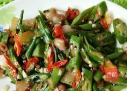 五花肉炒秋葵的做法图解8