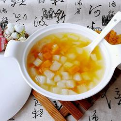 雪梨山药金瓜羹的做法[图]