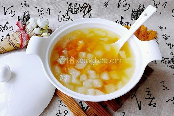 雪梨山药金瓜羹