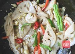 辣椒炒藕片的做法图解7