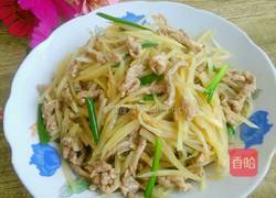 土豆丝炒肉的做法图解12