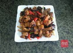 冬菇炒扇鸡的做法图解8
