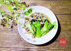 蘑菇青菜的做法图解4