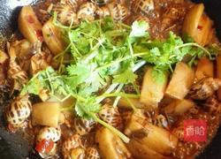 酱爆藕块花螺的做法图解9