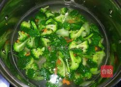 西兰花炒虾球的做法图解2