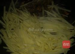 土豆丝炒肉的做法图解5