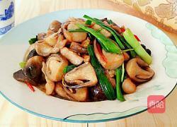 炒草菇的做法图解9