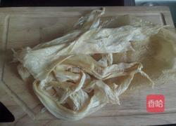 豆皮西红柿肉片汤的做法图解1